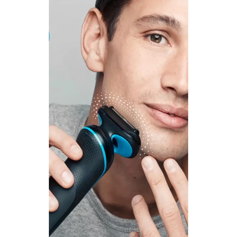 Braun 51-B1000s Folienrasierer Schwarz, Blau
