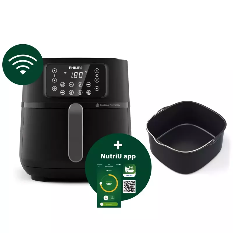 Heißluftfritteuse Philips HD9285/93 5000 Series XXL Connected, 7,2 L, 2000 W, 16 Programme