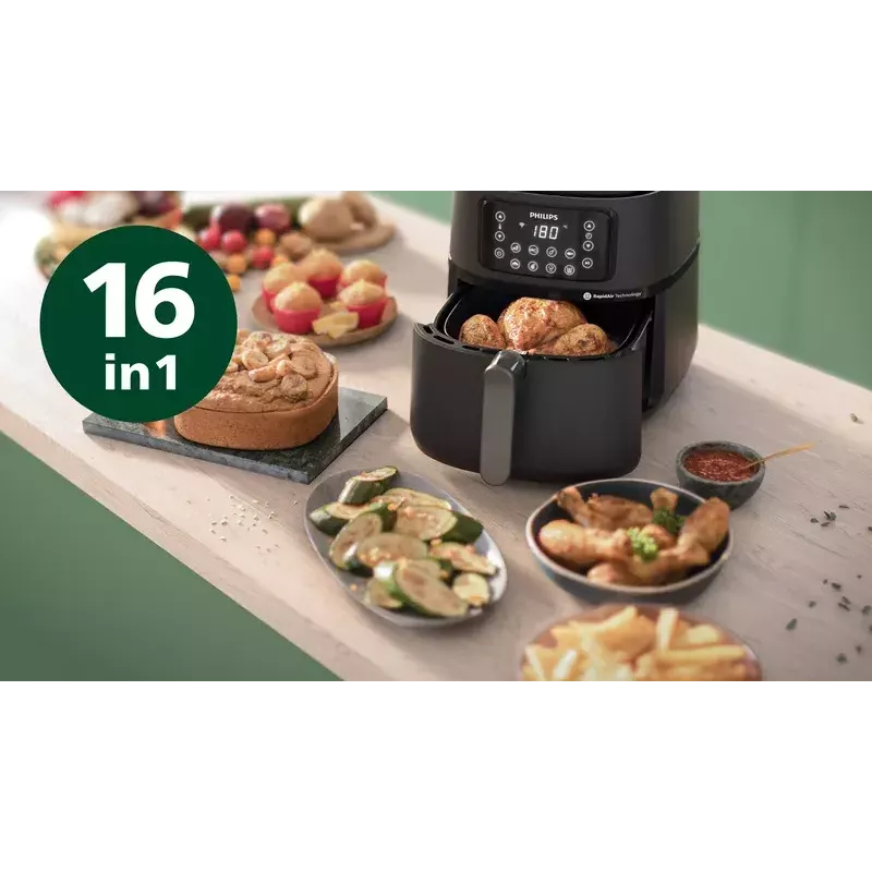 Heißluftfritteuse Philips HD9285/93 5000 Series XXL Connected, 7,2 L, 2000 W, 16 Programme
