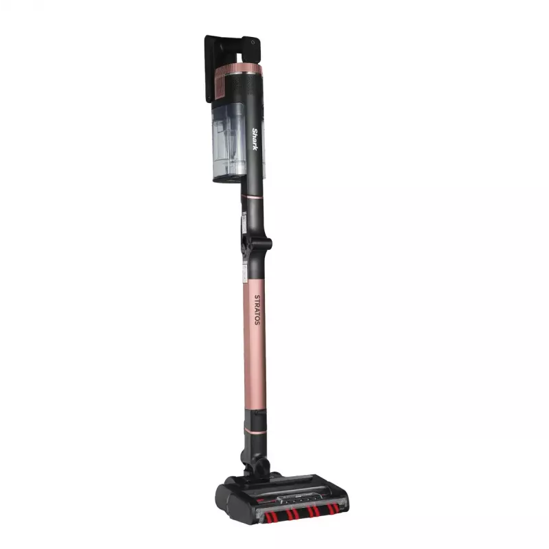 2-in-1-Stabstaubsauger Shark Stratos, beutellos, batteriebetrieben, 60 Min. Laufzeit, motorisierte Bürste, Fugendüse, Ladestation
