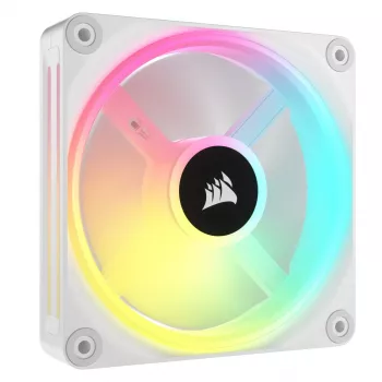 CORSAIR Qx RGB Series Icue Link Qx120 RGB White120mm Magnetischer Dome RGB Lüfter-Erweiterungskit