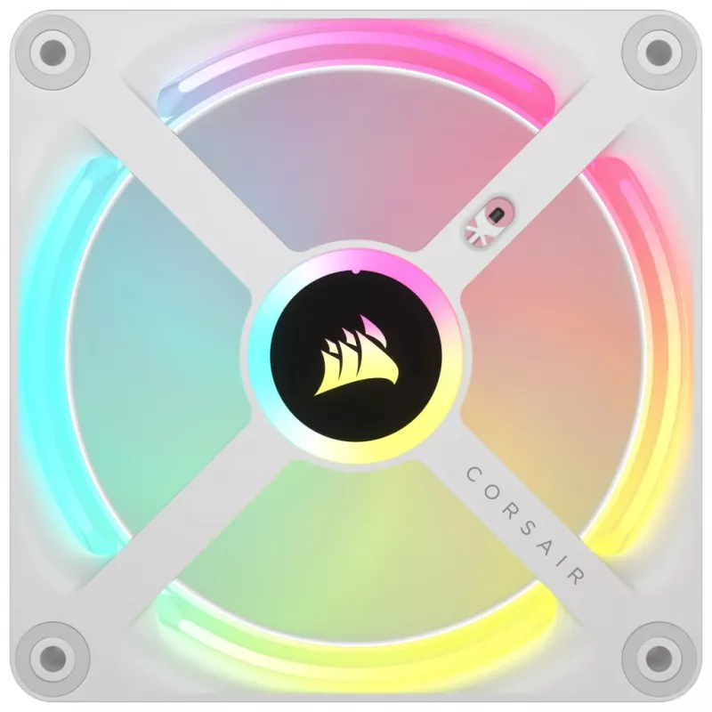 CORSAIR Qx RGB Series Icue Link Qx120 RGB White120mm Magnetischer Dome RGB Lüfter-Erweiterungskit