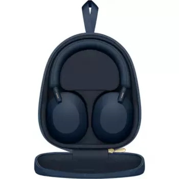 Sony WH-1000XM5 Kopfhörer mit Geräuschunterdrückung, kabellos, 30 Stunden Akkulaufzeit, Overhead-Bluetooth-Kopfhörer, optimiert für Alexa und Google Assistant, IOS und Android mit integriertem Mikrofon, in Midnight Blue