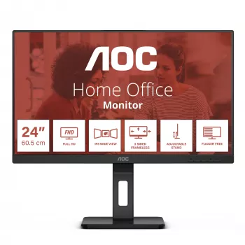 AOC E3 24E3QAF Computer Monitor 60,5 cm (23,8 Zoll) 1920 x 1080 Pixel Full HD LCD Schwarz