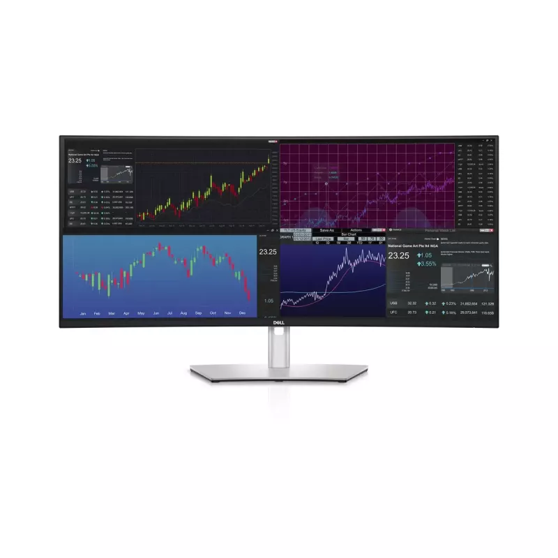 DELL UltraSharp U3824DW Computer-Monitor 95,2 cm (37,5 Zoll) 3840 x 1600 Pixel Wide Quad HD+ LCD Schwarz, Silber