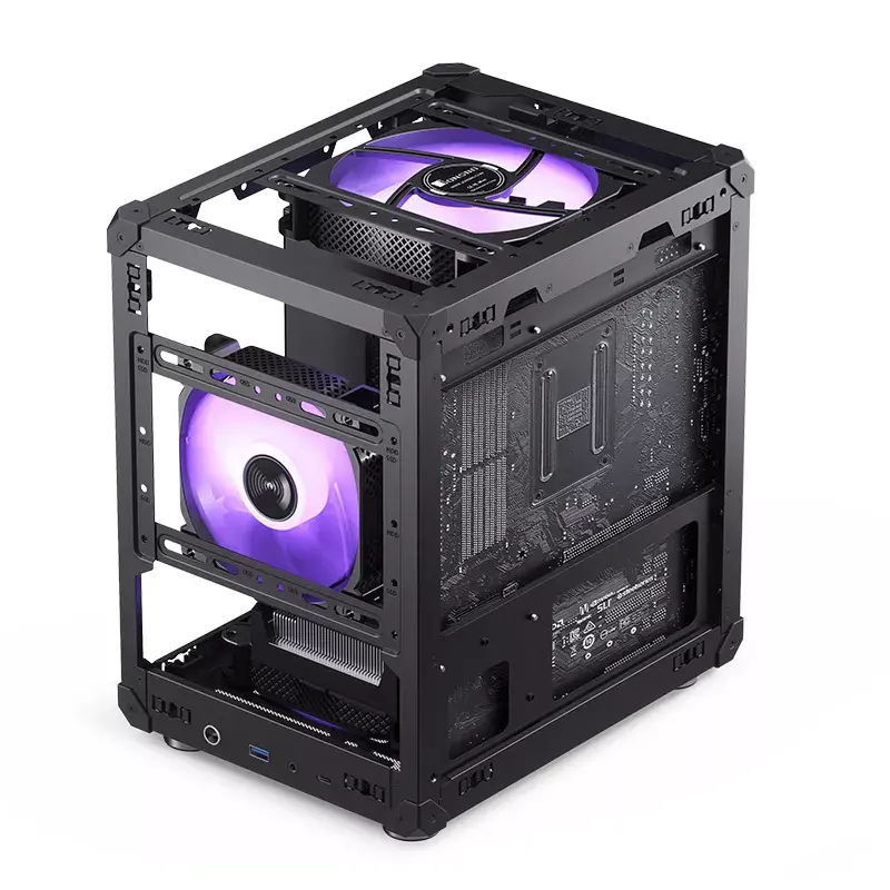 PC-Gehäuse Jonsbo C6 Schwarz ITX, micro ATX