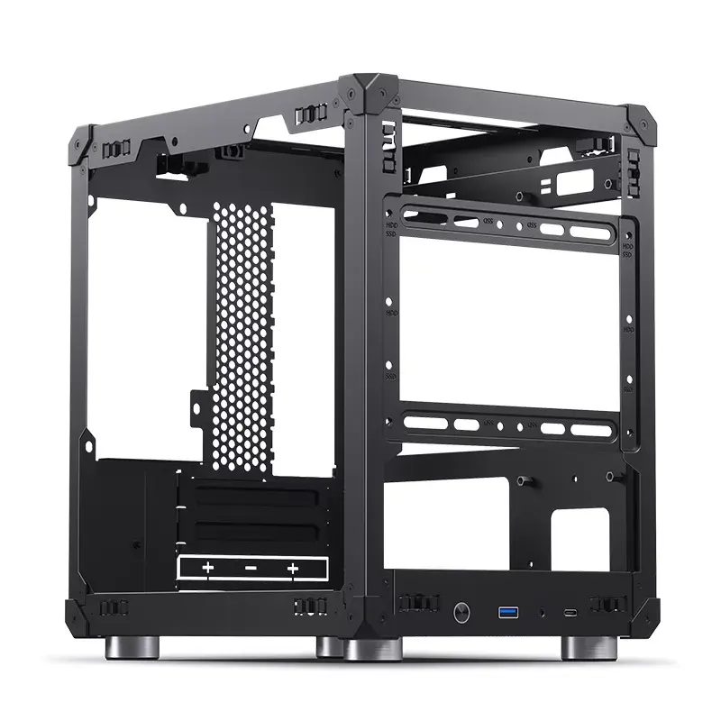 PC-Gehäuse Jonsbo C6 Schwarz ITX, micro ATX