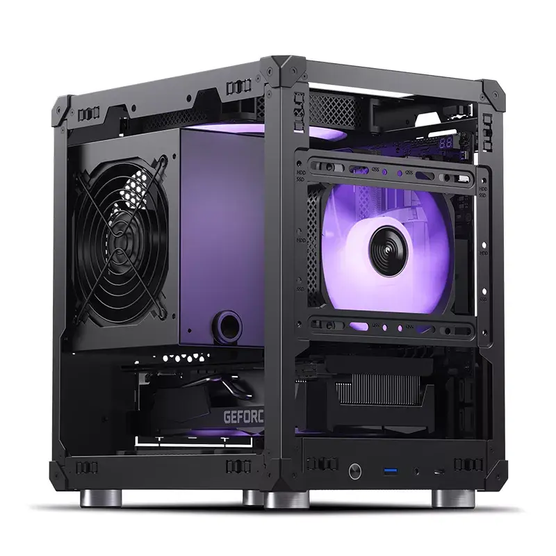 PC-Gehäuse Jonsbo C6 Schwarz ITX, micro ATX