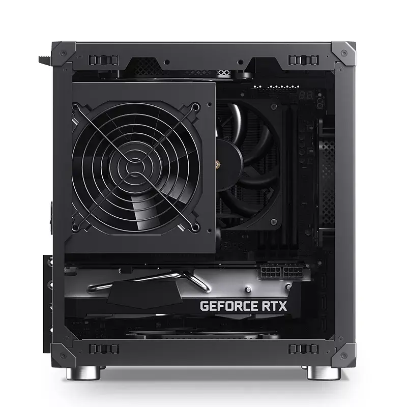PC-Gehäuse Jonsbo C6 Schwarz ITX, micro ATX