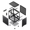 PC-Gehäuse Jonsbo C6 Schwarz ITX, micro ATX
