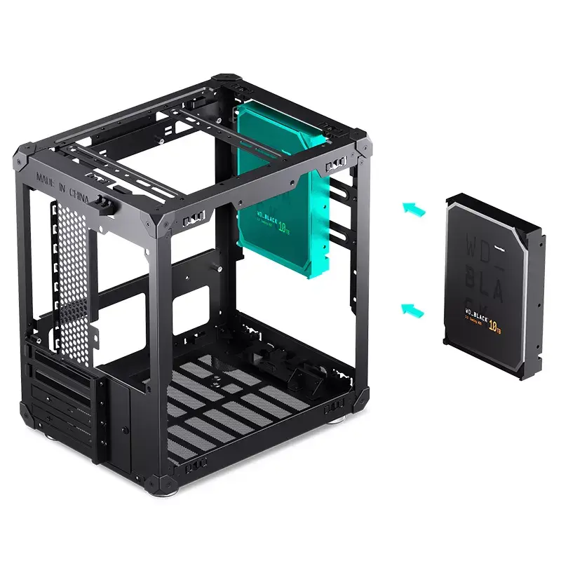 PC-Gehäuse Jonsbo C6 Schwarz ITX, micro ATX