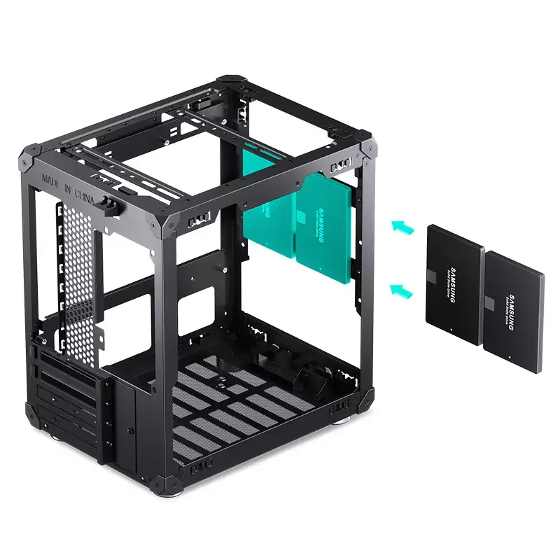 PC-Gehäuse Jonsbo C6 Schwarz ITX, micro ATX