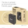CLUB3D International Travel Charger 140W GaN-Technologie, Vier Ports USB Typ-A (1x) und -C (3x), PPS + Power Delivery (PD) 3.1 Unterstützung