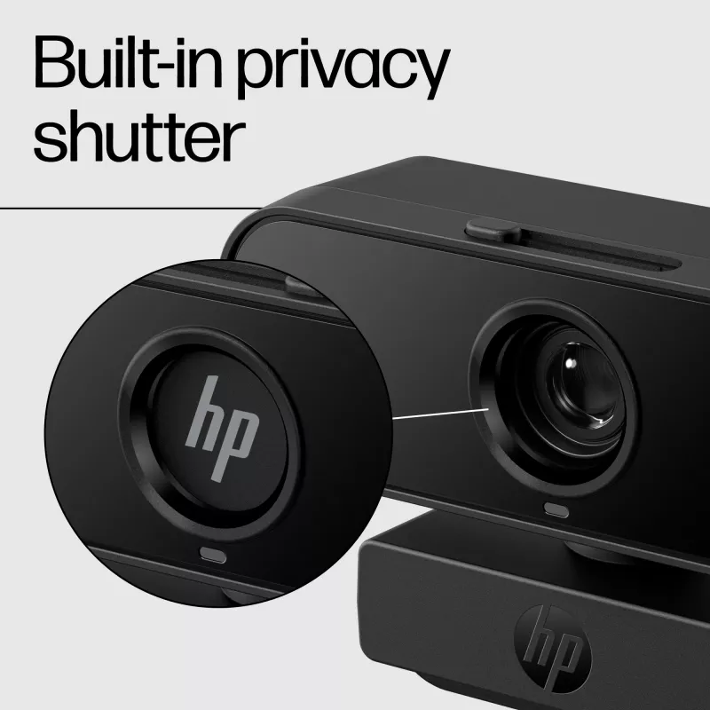HP 430 FHD Webcam, 2 MP, 1920 x 1080 Pixel, Full HD, 60 fps, 85°, Home