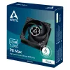 80-mm-Lüfter Arctic P8 Max High-Performance PWM, 80 mm Durchmesser, schwarz, 67,96 m³/h Luftstrom, 0,6 Sone