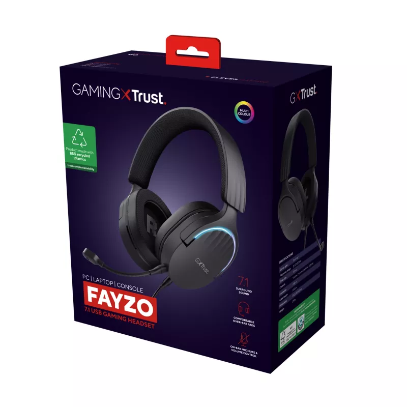 Trust GXT 490 FAYZO Over-Ear 7.1 USB-Gaming-Headset