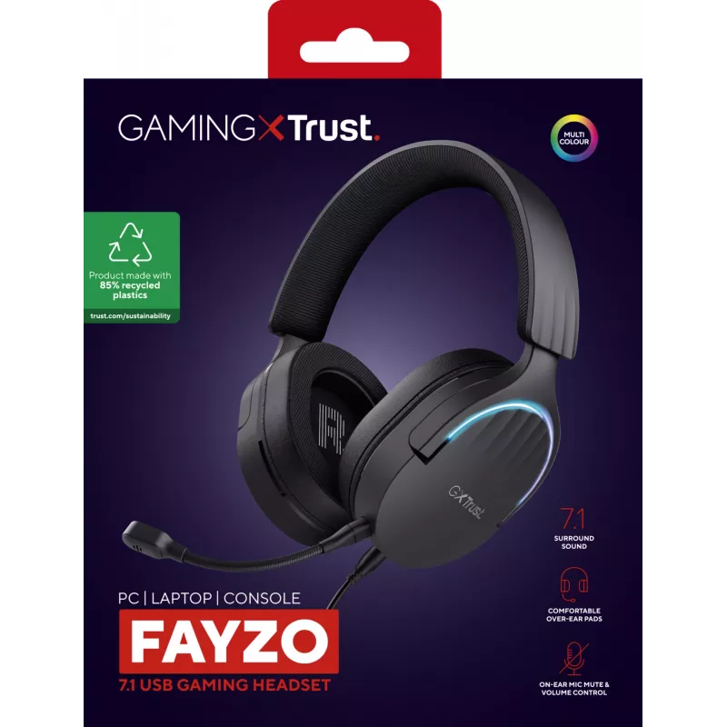 Trust GXT 490 FAYZO Over-Ear 7.1 USB-Gaming-Headset