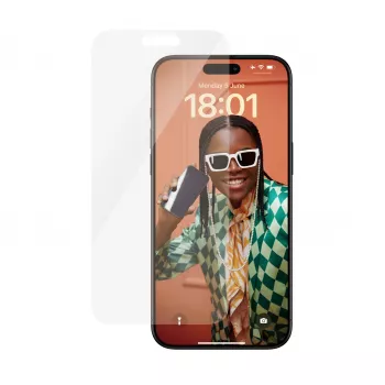 PanzerGlass ® Displayschutzfolie iPhone 15 Pro Max | Classic Fit