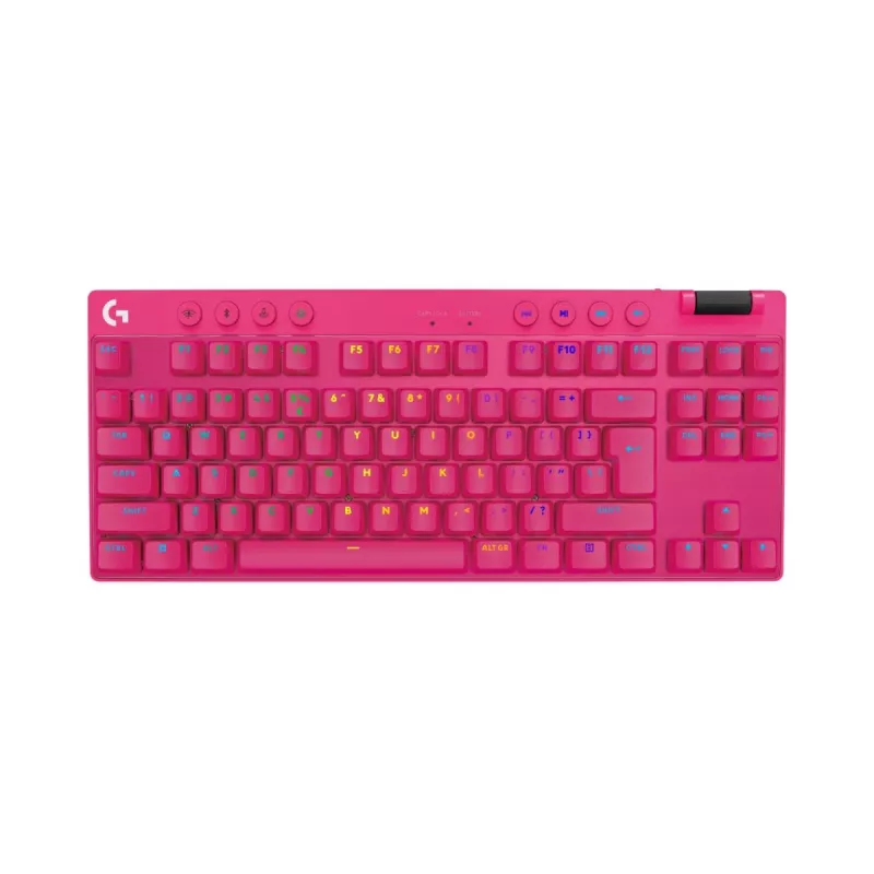 LOGITECH G Pro X TKL Lightspeed Gaming-Tastatur - Bluetooth - Pink US International taktile