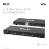 CLUB3D 1-zu-8 HDMI™ Splitter Full 3D und 4K60Hz (600MHz)