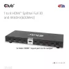 CLUB3D 1-zu-8 HDMI™ Splitter Full 3D und 4K60Hz (600MHz)