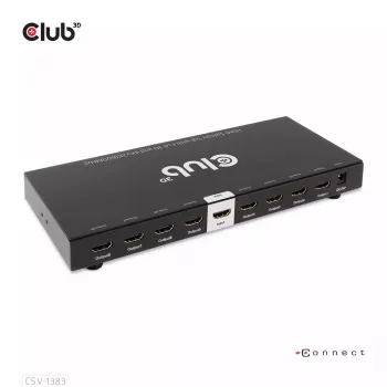 CLUB3D 1-zu-8 HDMI™ Splitter Full 3D und 4K60Hz (600MHz)