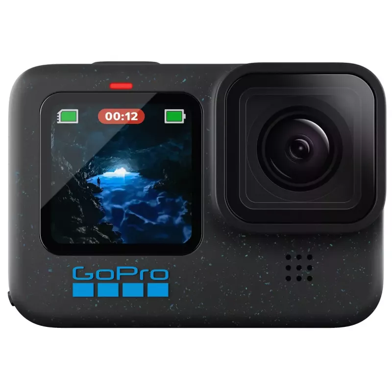 Actionkamera GoPro HERO12 Black — 5K Ultra HD, 240 fps, 27 MP CMOS, 177° Sichtfeld, LCD, MicroSD, Wi‑Fi