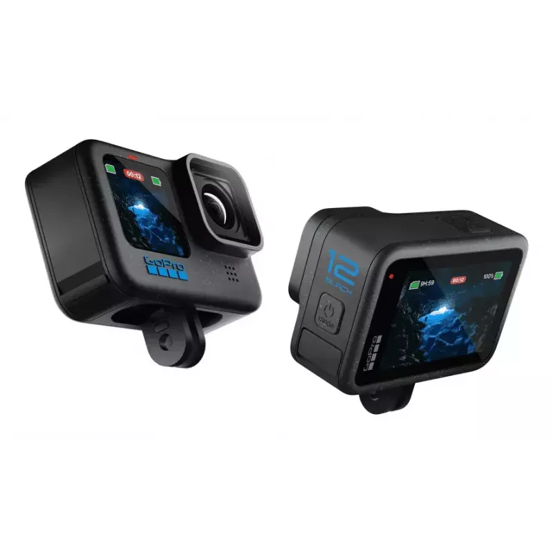 Actionkamera GoPro HERO12 Black — 5K Ultra HD, 240 fps, 27 MP CMOS, 177° Sichtfeld, LCD, MicroSD, Wi‑Fi