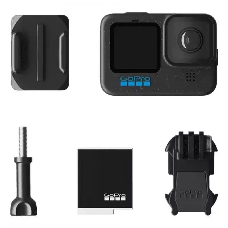 Actionkamera GoPro HERO12 Black — 5K Ultra HD, 240 fps, 27 MP CMOS, 177° Sichtfeld, LCD, MicroSD, Wi‑Fi