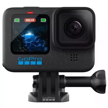 Actionkamera GoPro HERO12 Black — 5K Ultra HD, 240 fps, 27 MP CMOS, 177° Sichtfeld, LCD, MicroSD, Wi‑Fi