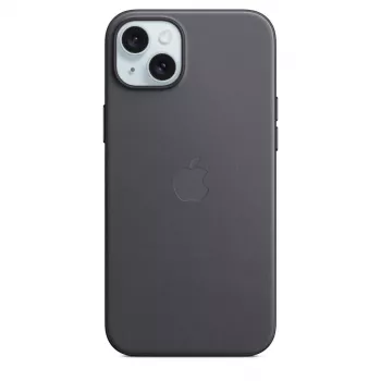 APPLE Apple FineWoven Hülle mit MagSafe für iPhone 15 Plus Schwarz