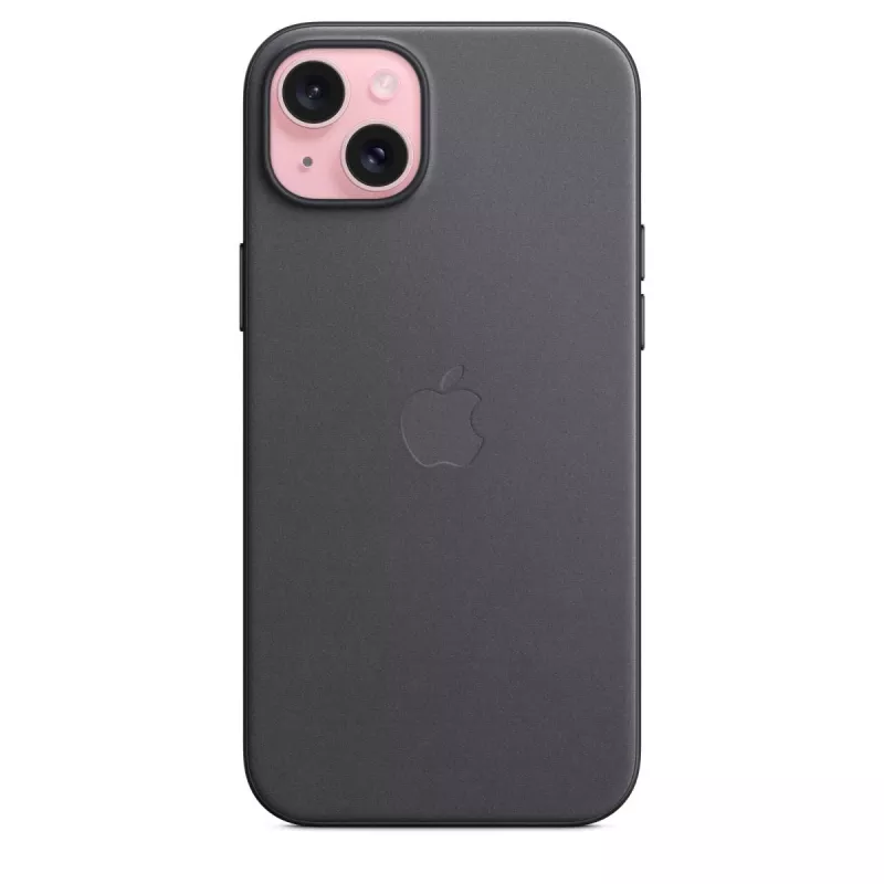 APPLE Apple FineWoven Hülle mit MagSafe für iPhone 15 Plus Schwarz