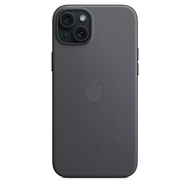 APPLE Apple FineWoven Hülle mit MagSafe für iPhone 15 Plus Schwarz