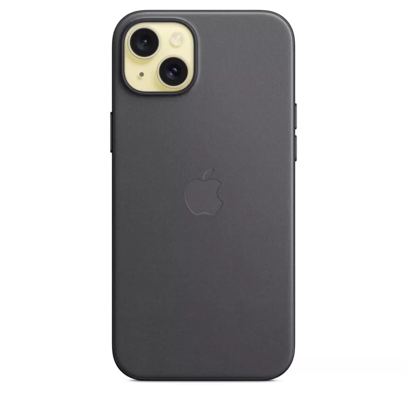 APPLE Apple FineWoven Hülle mit MagSafe für iPhone 15 Plus Schwarz