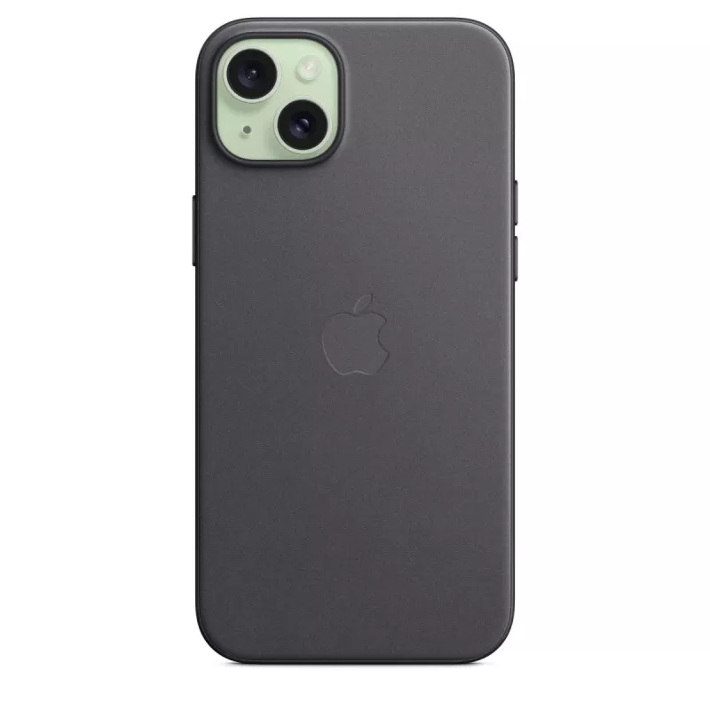 APPLE Apple FineWoven Hülle mit MagSafe für iPhone 15 Plus Schwarz