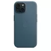 APPLE Apple FineWoven Case mit MagSafe iPhone 15 Pacific Blau