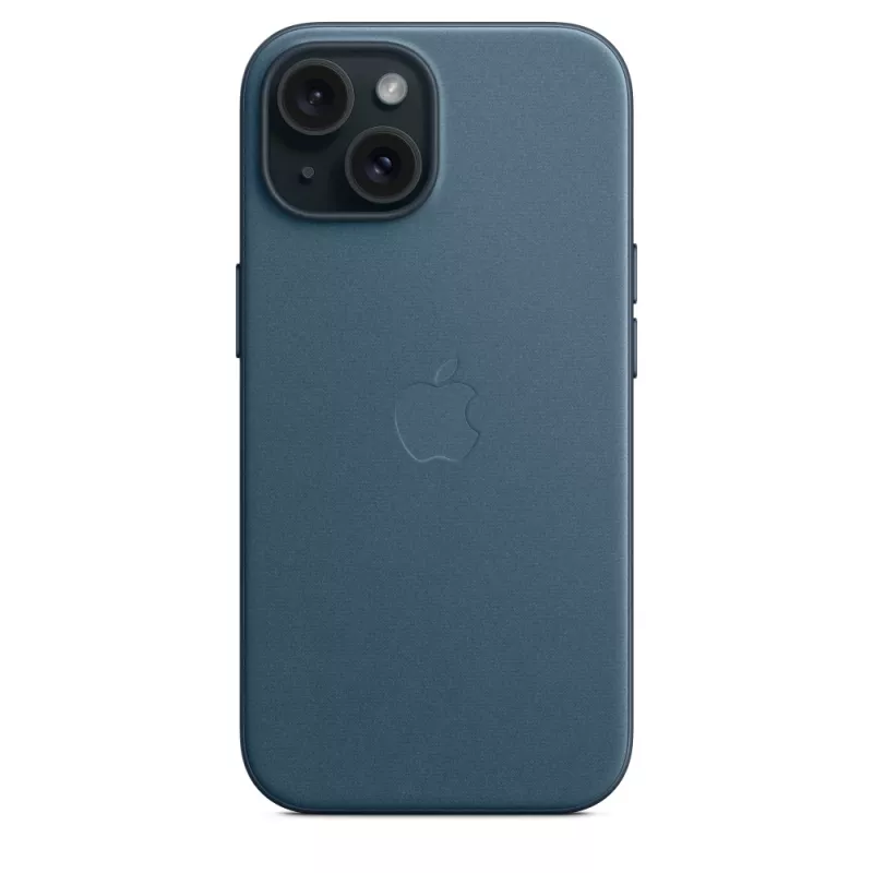 APPLE Apple FineWoven Case mit MagSafe iPhone 15 Pacific Blau