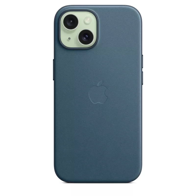 APPLE Apple FineWoven Case mit MagSafe iPhone 15 Pacific Blau