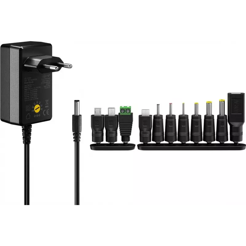AC Adapter Goobay 64568 Universal Schwarz 12V 2.25A 1.8m