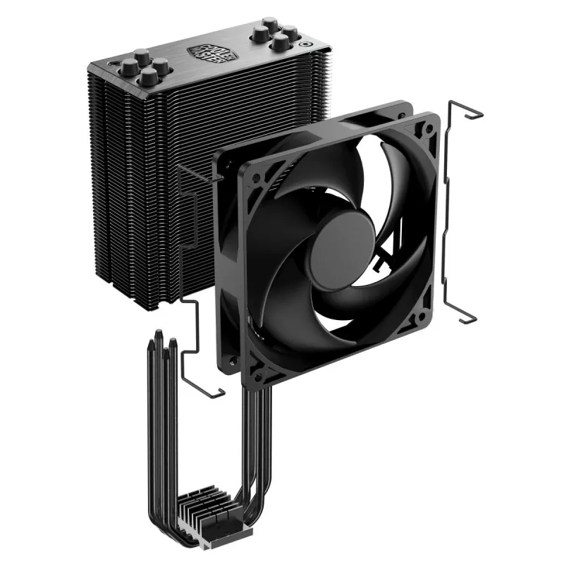 Luftkühler Cooler Master Hyper 212 Schwarz 12-cm-Lüfter 690-2500 U/min