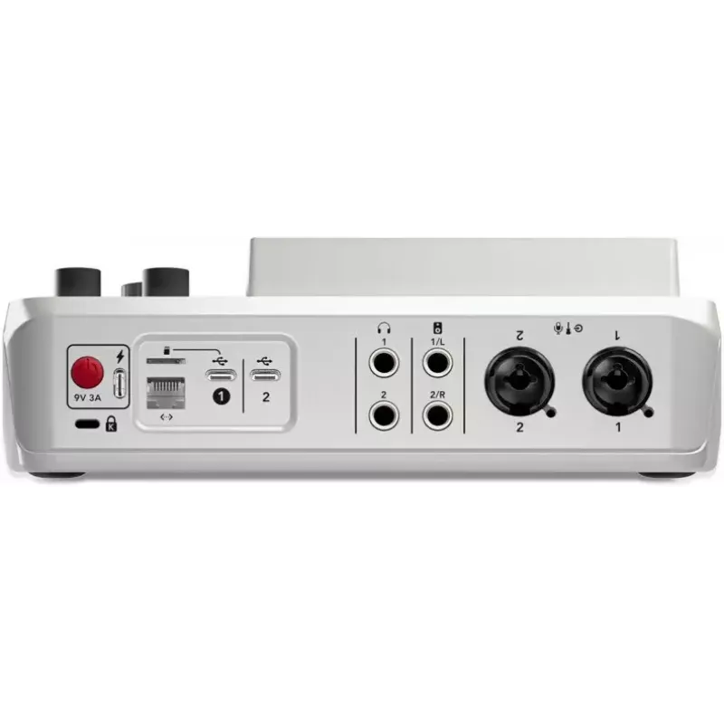 Audio-Interface Rode RodeCaster Duo weiß – 2-Kanal-USB-Podcasting-Konsole mit Mixer und Vorverstärkern