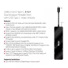 CLUB3D USB3.2 Gen2 Type-C, 6-in-1 tragbarer Dual-Display-Dock mit USB Typ-C Video 4K60Hz