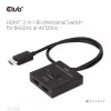 CLUB3D HDMI 2-in-1 Bi-direktionaler Switch 8K60Hz 4K120Hz CSV-1384