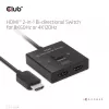 CLUB3D HDMI 2-in-1 Bi-direktionaler Switch 8K60Hz 4K120Hz CSV-1384