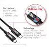 CLUB3D USB4 Gen3x2 Type-C bidirektionales Kabel 8K60Hz oder 4K120Hz, Daten 40Gbps, PD 240W(48V/5A) EPR M/M 3m / 9.84ft