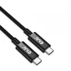 CLUB3D USB4 Gen3x2 Type-C bidirektionales Kabel 8K60Hz oder 4K120Hz, Daten 40Gbps, PD 240W(48V/5A) EPR M/M 3m / 9.84ft