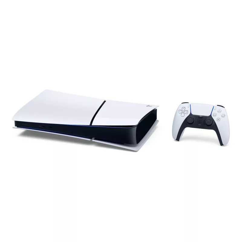 Sony PlayStation 5 (Modellgruppe - Slim) Digital Edition, PlayStation 5, Schwarz, Weiß, 16384 MB, GDDR6, 448 GB/s, AMD