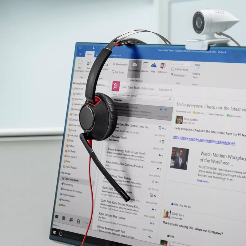 HP Poly Blackwire 5220 Stereo USB-C Headset + 3,5-mm-Klinkenstecker + USB-C/A-Adapter