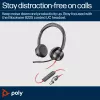 HP Poly Schwarzwire 8225 Stereo Microsoft Teams zertifiziertes USB-C Headset + USB-C/A Adapter