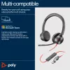 HP Poly Schwarzwire 8225 Stereo Microsoft Teams zertifiziertes USB-C Headset + USB-C/A Adapter
